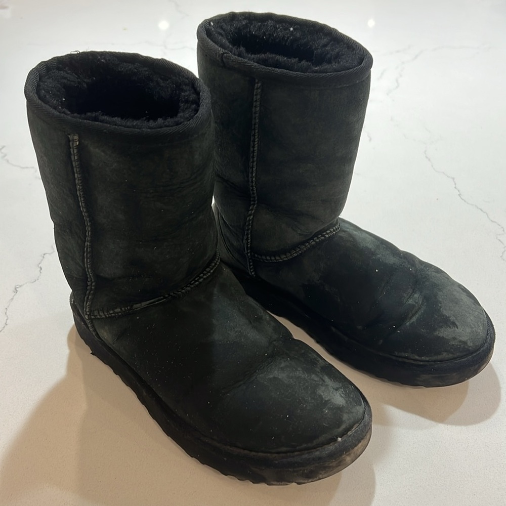 Black UGG Shearling Boots